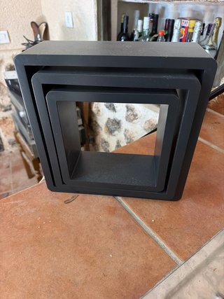 Estantería Cubos Negra Plástico
