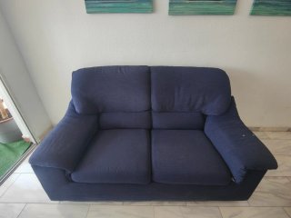 Vendo 2 Sofás de 2 plazas azules