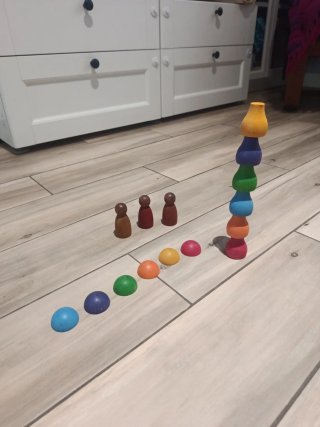 Nins y setas madera colores Grimm's