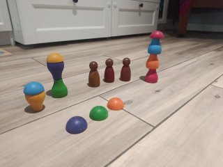 Nins y setas madera colores Grimm's