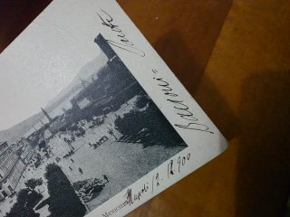 Cartolina Napoli 1900 - Piazza del Municipio