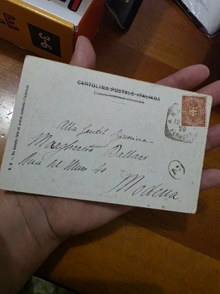 Cartolina Napoli 1900 - Piazza del Municipio