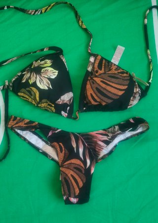 Bikini Brasileño Estampado Tropical