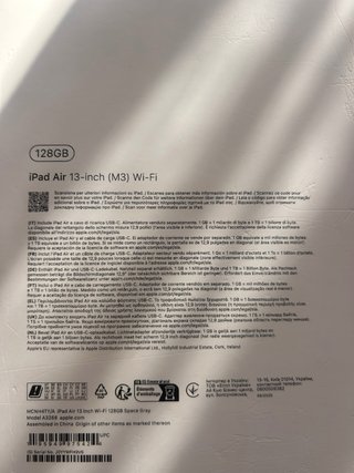iPad Air 13-inch (M3) Wi-Fi completamente nueva