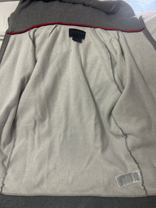 Chaqueta Nike Air Jordan gris con cremallera