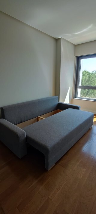 Sofá Cama de 3 Plazas Color Gris IKEA