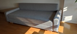 Sofá Cama de 3 Plazas Color Gris IKEA