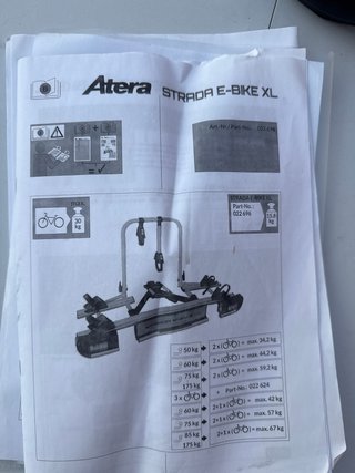 Atera 022696 Portabicicletas para coche Strada E
