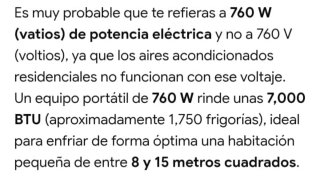Aire Acondicionado Portátil Blanco Marca equalion