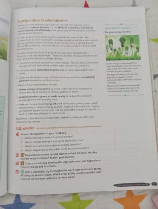 Libro de texto de geografía en inglés