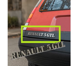 RENAULT 5 MK2 EMBLEMAS TRAS. [TODAS LAS VERSIONES]