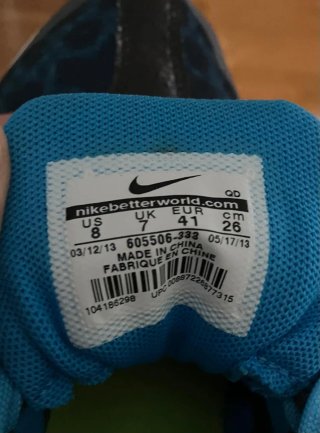 Zapatillas Atletismo Nike Azul y Verde