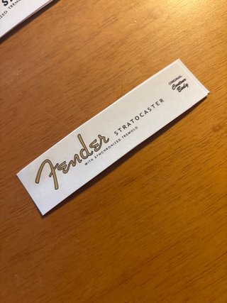 Decal Fender Stratocaster Original Contour Body