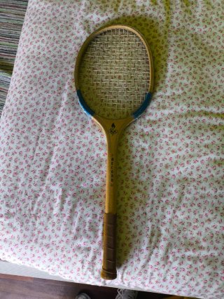 Raqueta de tenis antigua Record