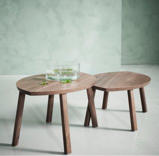Mesa auxiliar madera diseño orgánico