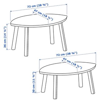 Mesa auxiliar madera diseño orgánico