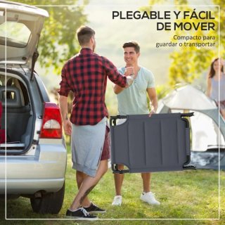 Tumbona plegable con parasol
