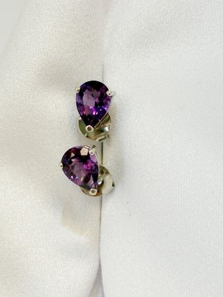Anillo Plata 925 Amatista Gota