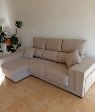 Sofá Chaiselongue Beige