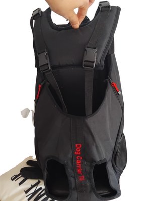 Mochila Transportín Perro XXL Negra Nueva
