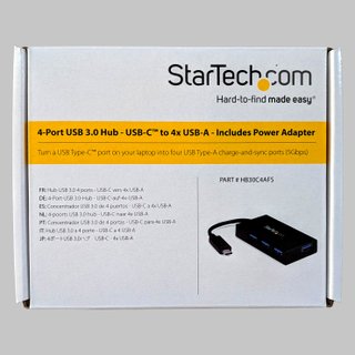 Hub USB-C StarTech HB30C4AFS 4 puertos USB-A