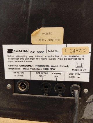 Tocadiscos Vintage Sentra Negro