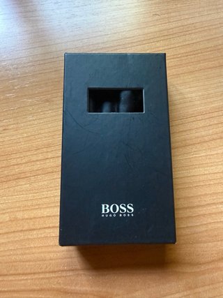 Pajarita BOSS Negra Seda