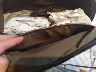 Mochila Il Bussetto azul y marrón - Emidio Tucci