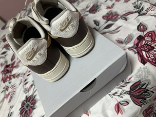 Zapatillas Nike Air Force 1 Marrón y Blanco