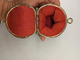 Monedero Retro Piel Serpiente Burdeos