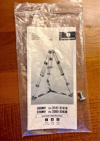 Trípode Manfrotto 520MVB + cabezal 501 + zapata