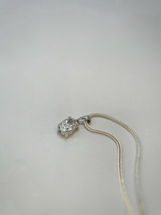 Collar Plata 925 Topacio Natural