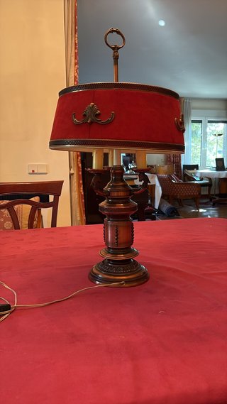 Lámpara de mesa bronce estilo clásico