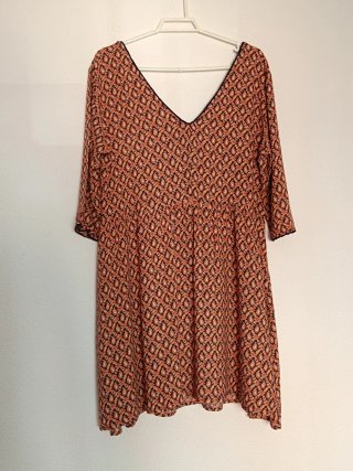 Vestido corto viscosa estampado