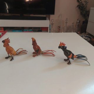 Pájaros decorativos articulados
