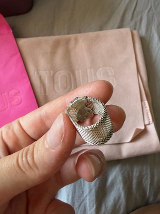 Anillo Tous Oso Plata Talla 16