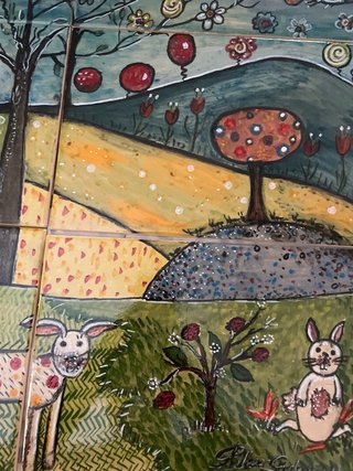 Mural de cerámica para exterior e interior   60x60