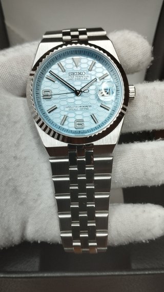 Reloj Seiko Mod Land-Dweller Flat Jubilee Azul