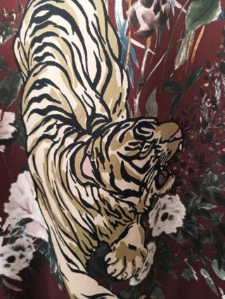 Chaqueta bomber japonesa tigre granate