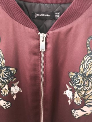 Chaqueta bomber japonesa tigre granate