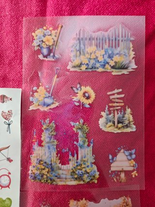 Set 3 fogli stickers february + home e nature