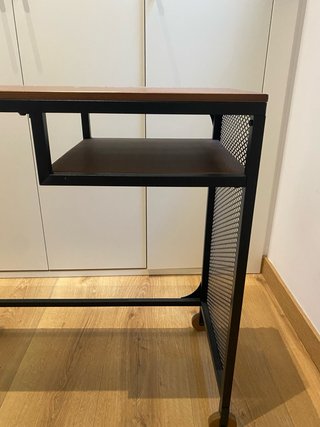 Escritorio estilo industrial madera y metal
