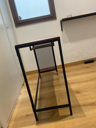 Escritorio estilo industrial madera y metal