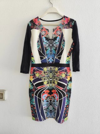 Vestido estampado talla S
