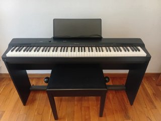 Piano Casio PX-160BK y banco