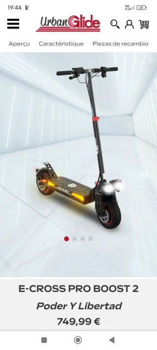 Patinete Eléctrico Urban Glide E-Cross Pro