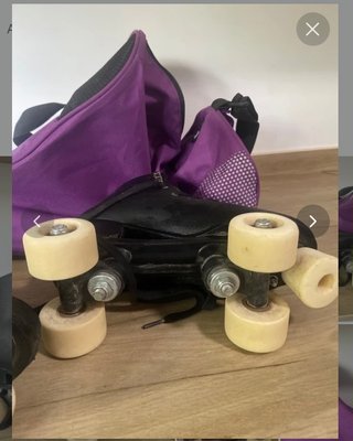 Patines Oxelo 4 Ruedas + Funda morada