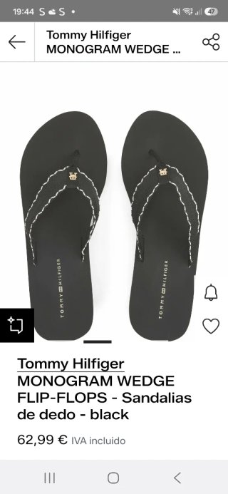 Sandalias Tommy Hilfiger Monogram Wedge