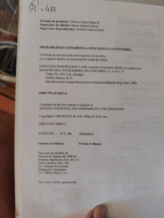 Probabilidad y estadística aplicadas a la ingen...