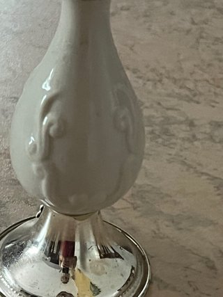 Portacandele in argento vintage Argenteria Celient